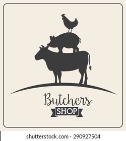 butcher concept design, vector illustration eps10 graphic 