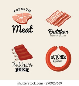 butcher concept design, vector illustration eps10 graphic 