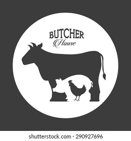 butcher concept design, vector illustration eps10 graphic 