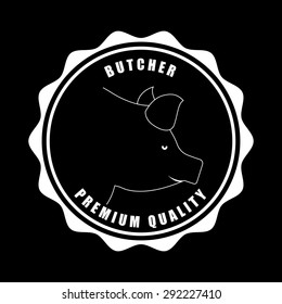 butcher concept design, vector illustration eps10 graphic 