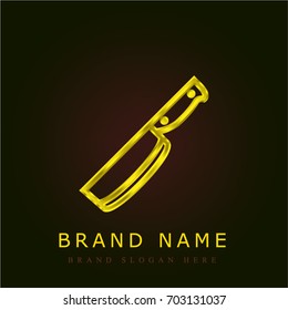 Butcher golden metallic logo