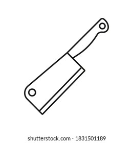 butcher icon element of kitchen icon for mobile concept and web apps. Thin line frying pan icon can be used for web and mobile. Premium icon on white background