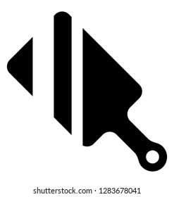 Butcher Knife, cutting tool, solid vector icon