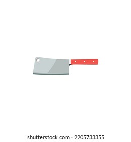 butcher knife icon flat style design. butcher knife vector illustration. isolated on white background.