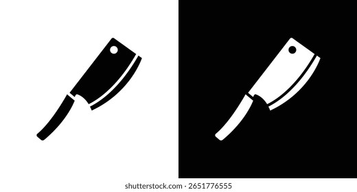 Butcher knife icon of a flat style vector