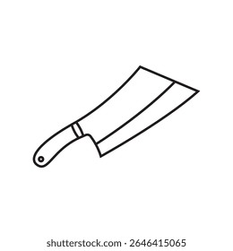 ícone de faca de açougueiro ilustração elemento design