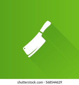 Butcher knife icon in Metro user interface color style. Kitchen restaurant chef tool