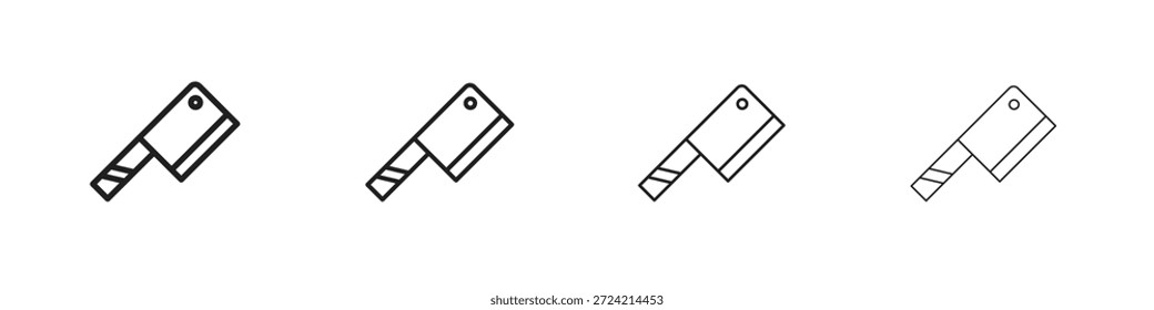 Butcher knife icon set vector eps10. illustration, logo sign symbol pictogram template