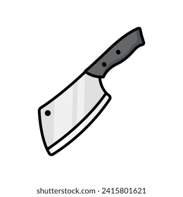 butcher knife icon vector design template simple and clean
