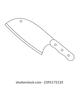 Metzgermesser-Symbol, Vektorgrafik-Logo-Design