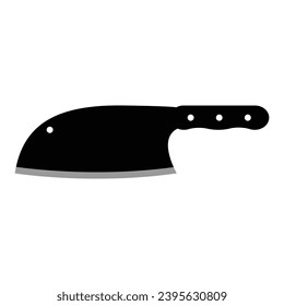 diseño de imagen vectorial de icono de cuchillo de carnicero