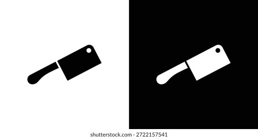 Ícone de faca de talho ilustração vetorial - ícones de vetor de estilo preto de alta qualidade