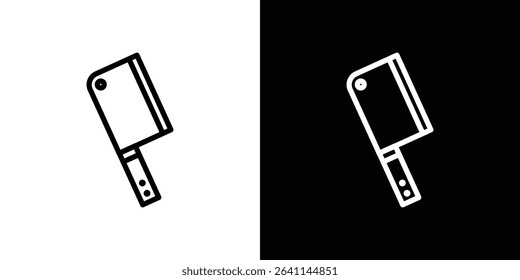 Butcher knife icon vector simple element illustration editable