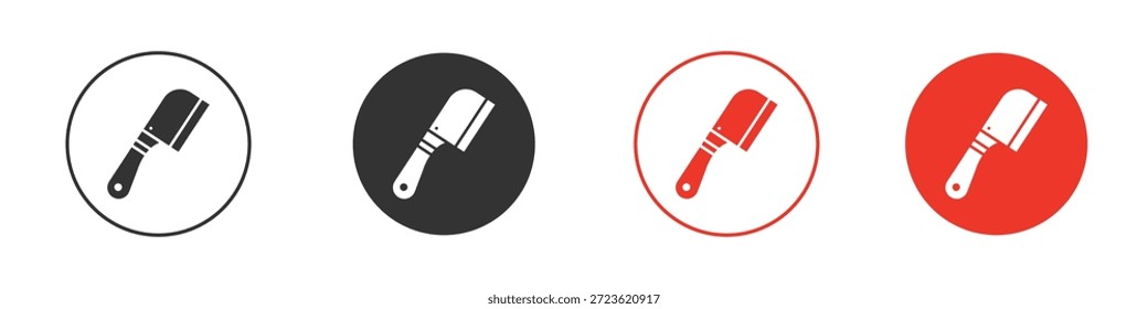 Butcher knife icon. web vector design