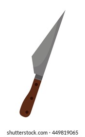 butcher knife isolated icon design, vector illustration  graphic 