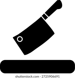 Butcher knife Line vector Icon Design