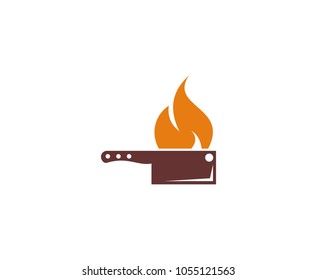 Butcher knife logo