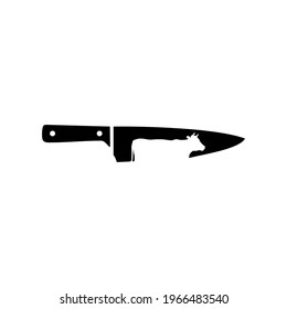 Butcher Knife for Logo or Design Element. Vector Illustration