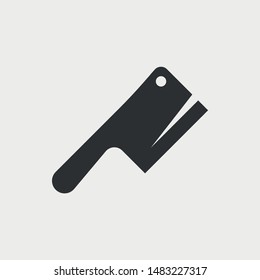 Butcher knife. Simple vector icon