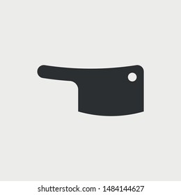 Butcher knife. Simple vector icon