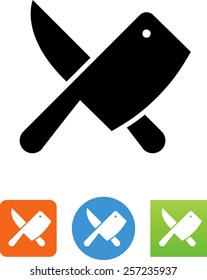Butcher knives icon