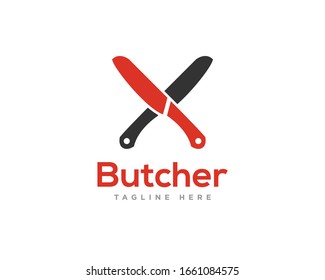 Butcher Logo Icon Design Vector