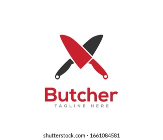 Butcher Logo Icon Design Vector