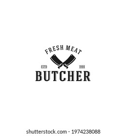 The butcher logo set graphic illustration design vector logo brand.