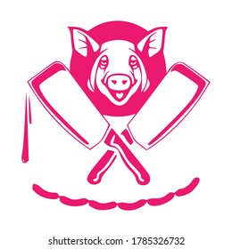 butcher logo, vector illustration, design element
