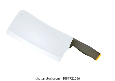 Butcher long knife. vector illustration