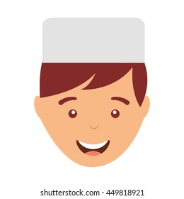 butcher man isolated icon design, vector illustration  graphic 