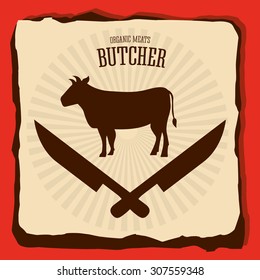 butcher menu design, vector illustration eps10 graphic 