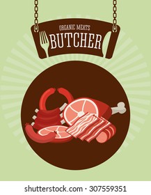 butcher menu design, vector illustration eps10 graphic 