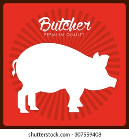 butcher menu design, vector illustration eps10 graphic 