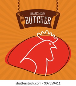 butcher menu design, vector illustration eps10 graphic 