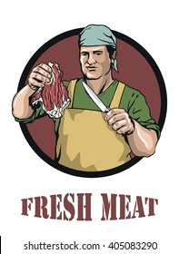 Butcher offers fresh meat