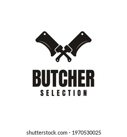 butcher selection vector logo illustration
