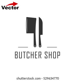 Butcher Shop icon, vector Butcher Shop logo, isolated Butcher Shop emblem
