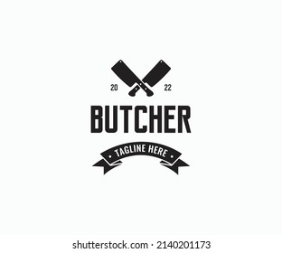 Butcher Shop Logo Butchery Label Butcher Stock Vector (Royalty Free ...