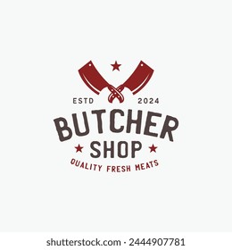 Metzgerei Logo Design Vorlage