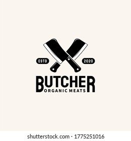 Butcher Shop Logo Vector Illustration Meat Stock Vector 