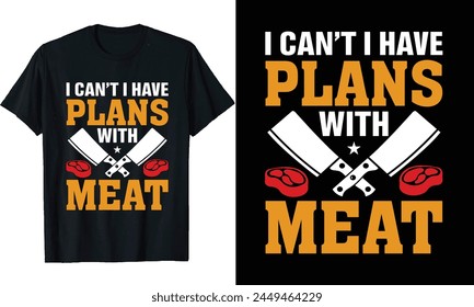 butcher t-shirt design or butcher Long Sleeve T-Shirt or quotes saying, or pork t shirt vector poster  