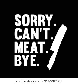 butcher typography and t shirt design