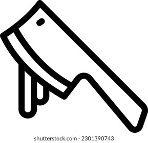 butcher  Vector illustration on a transparent background. Premium quality symmbols. Thin line vector icons for concept and graphic design.