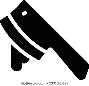 ilustración del vector de carnicero en un fondo transparente. Símbolos de calidad superior. Iconos vectoriales de glifos para diseño de conceptos y gráficos.