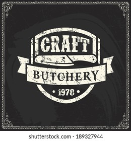 butcher vector logos retro styled seal of butcher store butcher vector logos cattle animal classical product texture meat farm knife isolated black pig scene natural deadly nurture pork market pure to