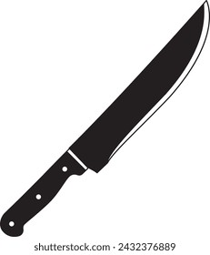 Butcher's Knife - Kitchen Knife Illustration in Vector