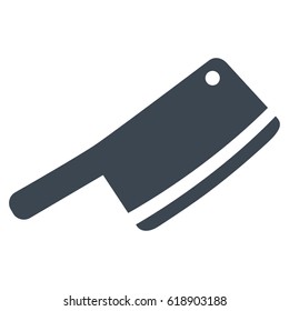 Butchery Blade flat vector pictograph. An isolated illustration on a white background.