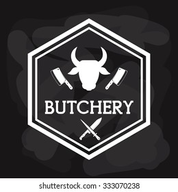 Butchery or butcher theme design, vector illustration graphic