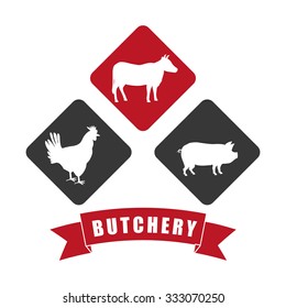 Butchery or butcher theme design, vector illustration graphic